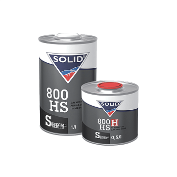 Лак 2К SOLID 800 HS (1000+500Ммл)  системы HS 2+1 (в комп. с отверд.) 